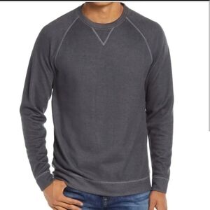 NWT Johnnie-O Shields Raglan Sleeve Lightweight Sweatshirt Charcoal Size XXL